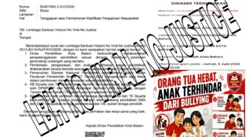 SURAT FIKTIF DINAS PENDIDIKAN MENCATUT NAMA KADISDIK KOTA BATAM